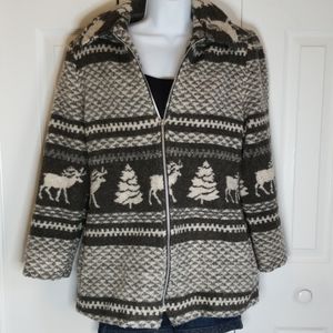 Vintage Ethan Andrew Fair Isle Type Wool Jacket